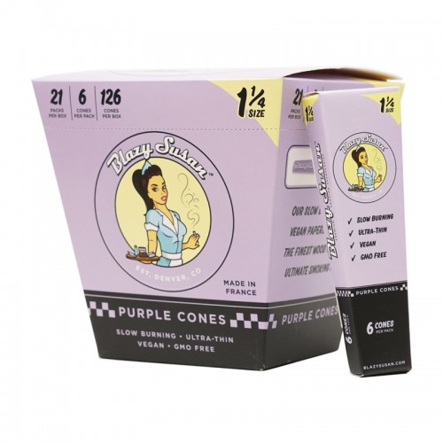 BLAZY SUSAN PURPLE PRE ROLLED CONES 